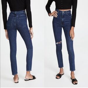 J Brand 1212 Runway high-rise Slim Jeans in Experience Destruct New With Tags!